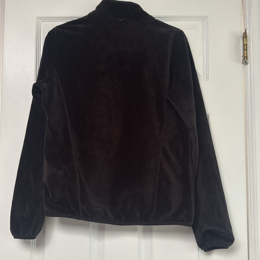 The North Face Ostio Full Zip Jacket Black w/gray Thick Fleece Medium TNF furry - Picture 5 of 5